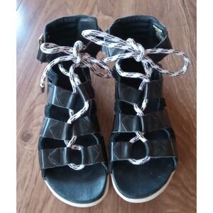 SOREL Lace Sandal Size 9.5  Black